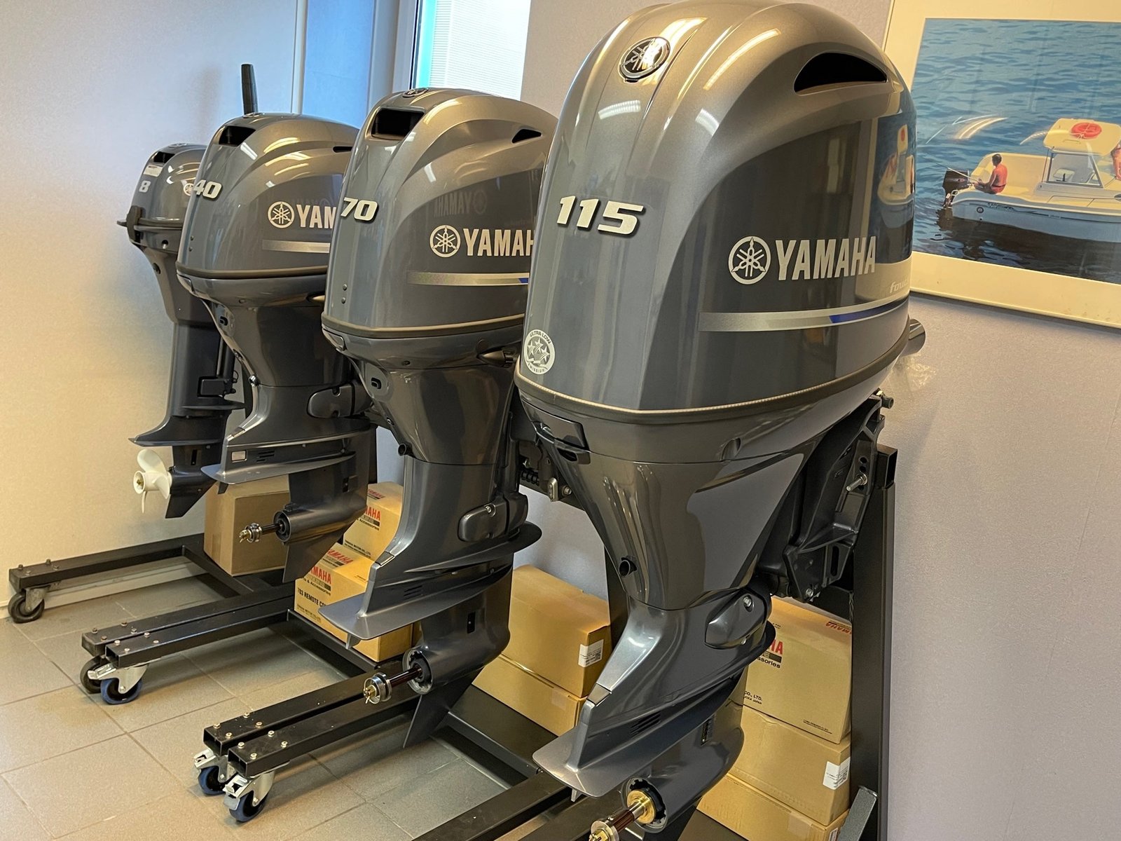 yamaha 115 hp long shaft f115 lb (including remote control, gauge and propeller) Yamaha 115 HP long shaft F115 LB (including remote control, gauge and propeller)