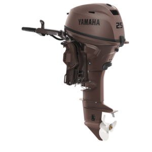 Yamaha 25 HP F25LWHC3 EFI OUTBOARD | Matte Brown | 20" Shaft | Electric Start | Manual Tilt - OutboardDirect
