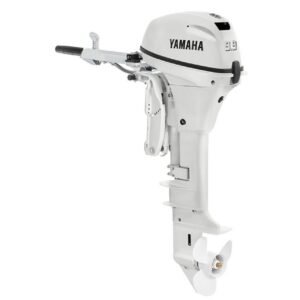 Yamaha 9.9 HP F9.9SMHB2 OUTBOARD | 15" Shaft | Manual Start | Manual Tilt | White - OutboardDirect