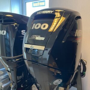 Mercury 100 HP long shaft F100 EFI ELPT CT (including remote control, gauges and propeller)