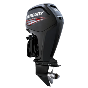 Mercury 115 HP long shaft F115 EFI ELPT (including remote control, gauges and propeller)
